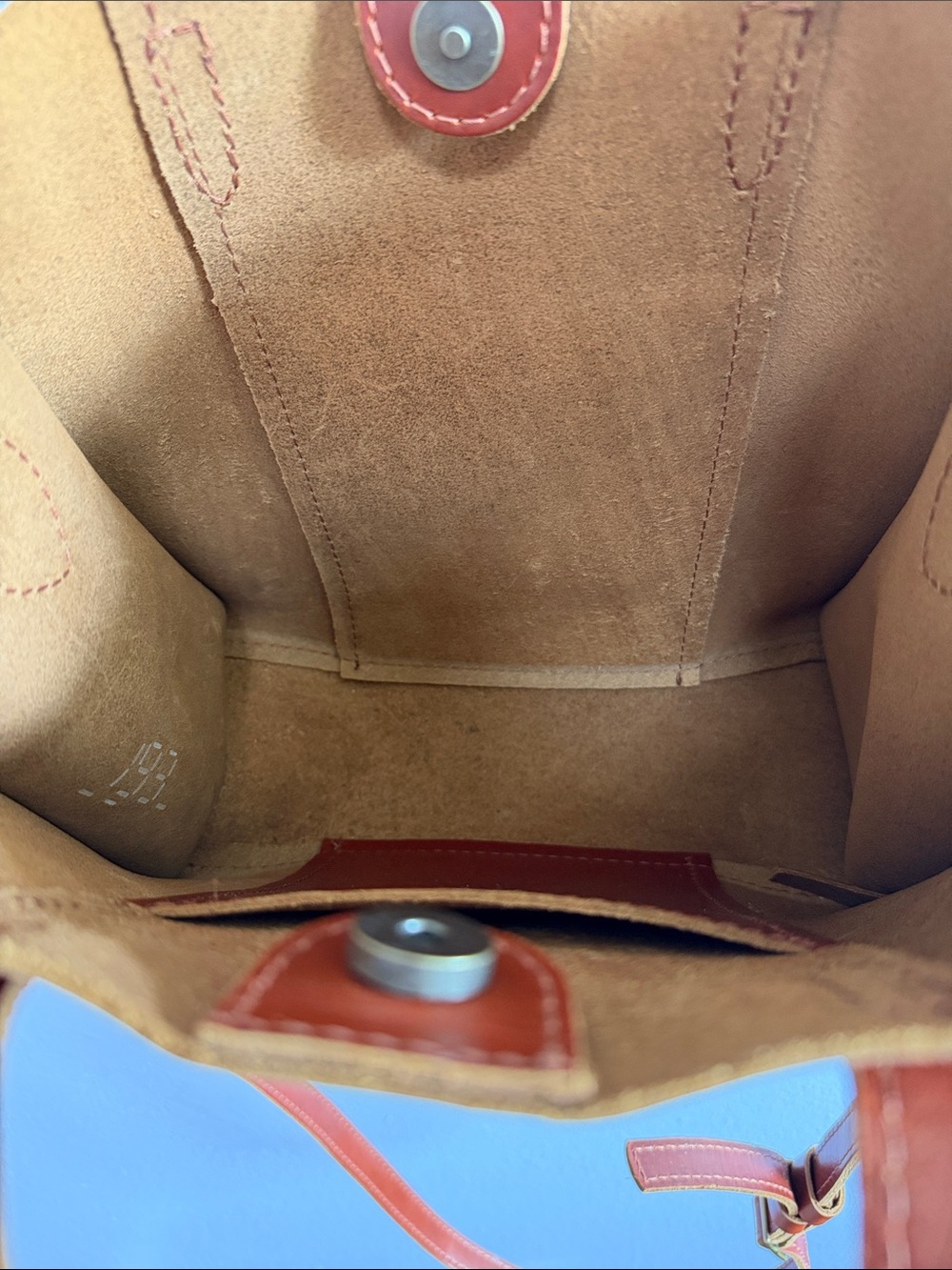 Portland Leather Lola Crossbody Tote- Madrone - Picture 11 of 16